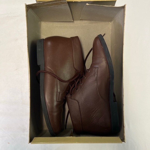 Shoes - Dane.x D-CASCADE Brown Leather Lace‎ Up Flat Sole Boots Maine Woods Size 8 N